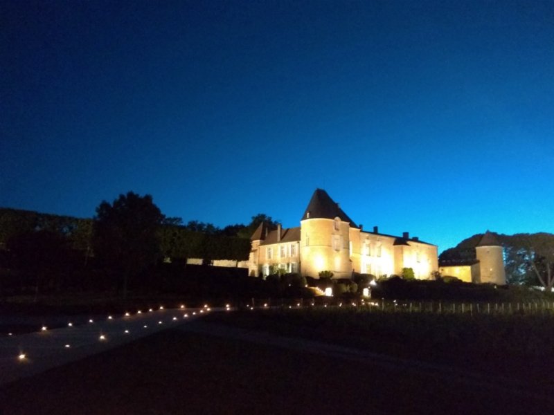 Chateau d'Yquem in lights